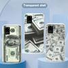 U.S. Dollar Money Phone Case For Samsung Galaxy S10 S21 S22 Plus Ultra A91 A51 A21S A12 Transparent Phone Cover