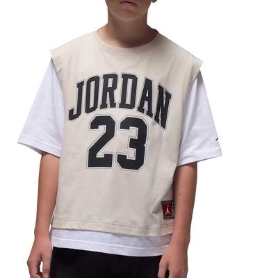 Футболка Jumpman Удобная Универсальная Модная Тренд Короткий рукав Детские топы IQ5330-104