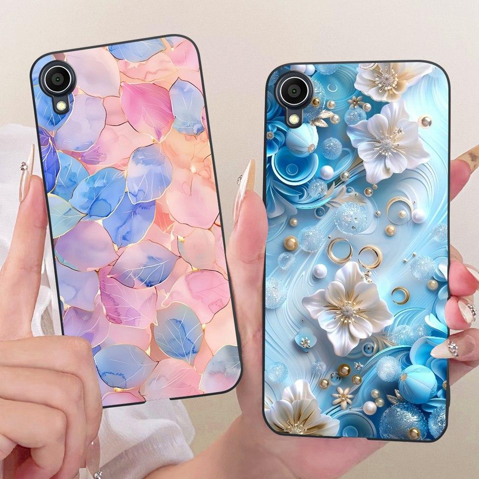 Black Cover For Asus ZenFone Live L2 Case ZA550KL Cute Cat Fashion Butterfly Funny 2D Painted Casing For Asus ZenFone L2 Live