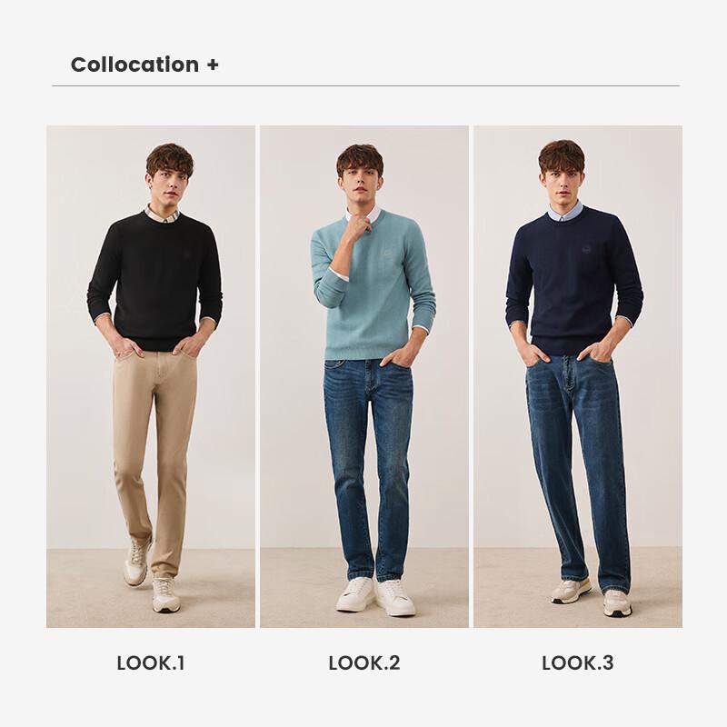 Navigare Men's Solid Antibacterial Knit Sweater