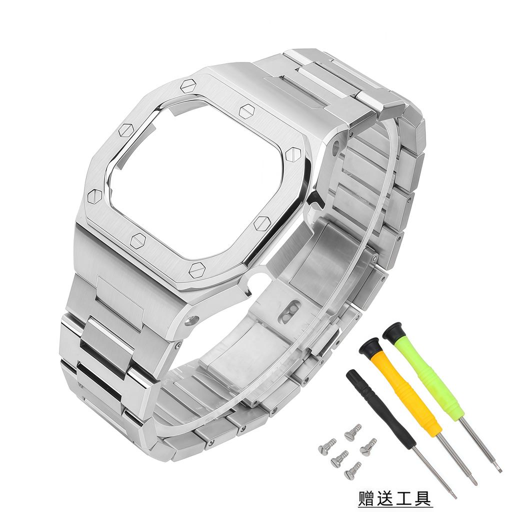 Модифицированный корпус+ремешок из нержавеющей стали Для Casio G-SHOCK DW-5600 5610 GW-M5610 GW-B5600 комплект для модификации Мужской металлический ремешок для часов рамка Инструменты