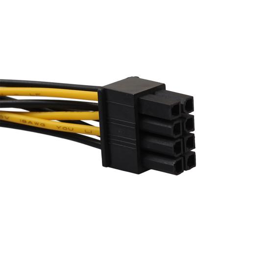 18см 8-контактный(6 + 2) Двойной разъем Molex Кабель питания PCIE для видеокарты