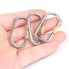 Portable TC4 Titanium Keychain Lightweight Hanging Buckle Outdoor Camping Carabiner Backpack Buckle