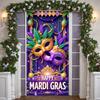 Баннер Mardi Gras Изящная Маска Украшение для Вечеринки Баннер Карнавальный Блестящие Блестки Баннер Mardi Gras Для Фотосессии Фестиваль