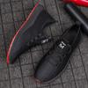 Summer trend men's shoes hollow mesh breathable men's sports shoes soft sole non-slip black shoes men