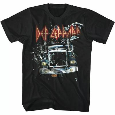 Def Leppard On Through the Night Грузовик Мужская Футболка, Футболка Для Музыкального Фаната.webp Унисекс Футболка