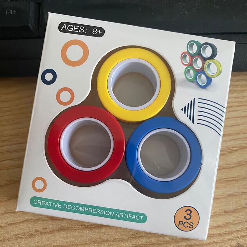 Магнитное кольцо Fidget Spinner Gyroscope - игрушка для снятия стресса