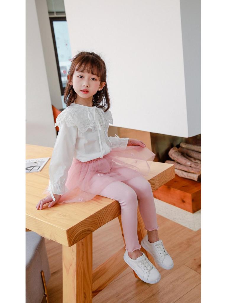 Юбка-брюки из сказочного тюля в корейском стиле для девочек, на весну/осень