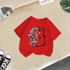 2-13Y Children T-shirt Cat Printed Kids Clothes 100% Cotton T-shirt Tops Tee Boys Girls Baby Tee