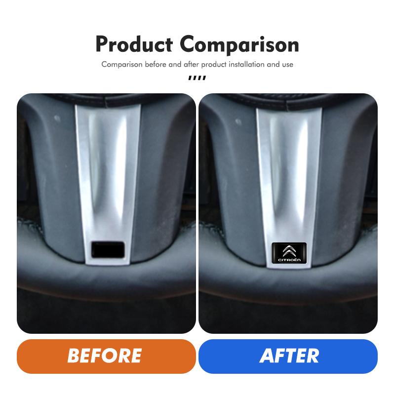 POOR1 Car Decorative Sticker Interior Badge Styling Decals Accessories For Citroen C5 C1 C2 C6 C4L DS3 DS4 DS5 C-Elysee Grand Berlingo