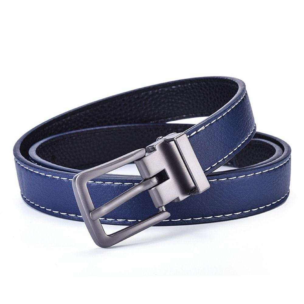 Design Retro Casual Children Leather Belt Thin Waist Strap Pin Buckle Waistband Trouser Dress Belts