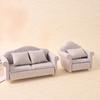 Handmade Miniature Sofa Model Figure 1/12 Dollhouses Decorative Accessories Detailed Wooden Furniture for Craft Project