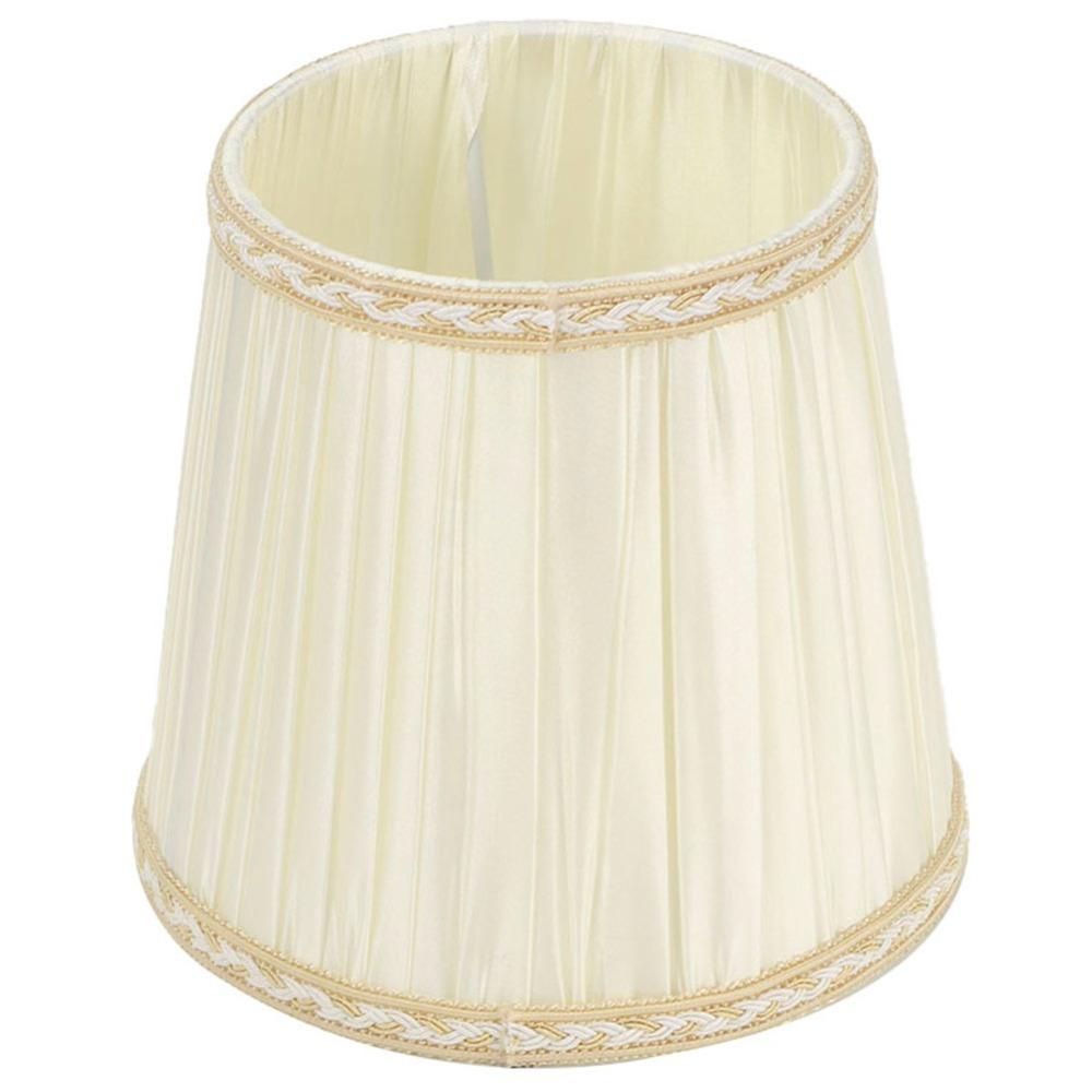 6PCS Crinkle Texture Lamp Cover Beige Color Chandelier Lampshade Fabric Lampshade Hotel Studio
