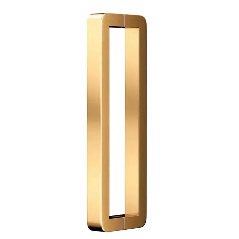 1 пара Ручка для стеклянной двери Квадратная трубка из нержавеющей стали Ручки Щетка Толстая Ручки для раздвижной амбарной двери Кухонные Ванные Аксессуары