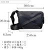 Shoulder Bag Lightweight Crossbody Bag 1680 Denier PEKE [SIMPLING] Men's (Black)