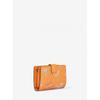 Michael Kors Jet Set Travel Компактный кошелек-бифолд на молнии Средний   Mk Signature 35t5gtvf6v3357 Поп-оранжевый