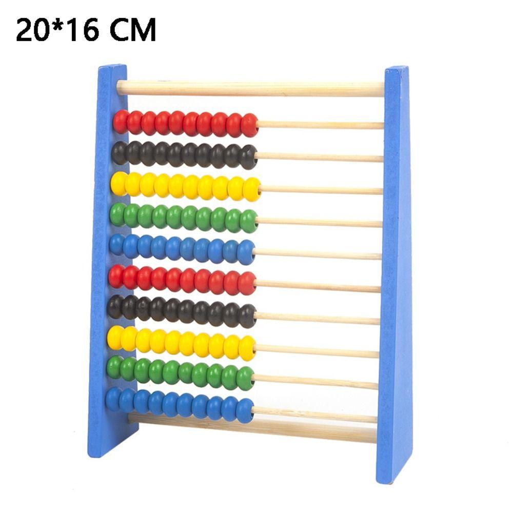 Деревянные счеты деревянные красные синие желтые счетные прочные бусины для дошкольного возраста