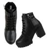Shoetopia Женские короткие ботильоны на массивном каблуке с нескользящей подошвой, удобные модные ботильоны на щиколотку | Мягкая амортизирующая подошва | Для повседневной носки, вечеринок и зимы