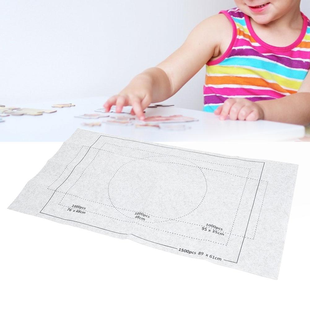 Jigsaw Puzzles Mat Playmat Roll Jigsaw Storage Felt Mat Puzzles BlanketGray