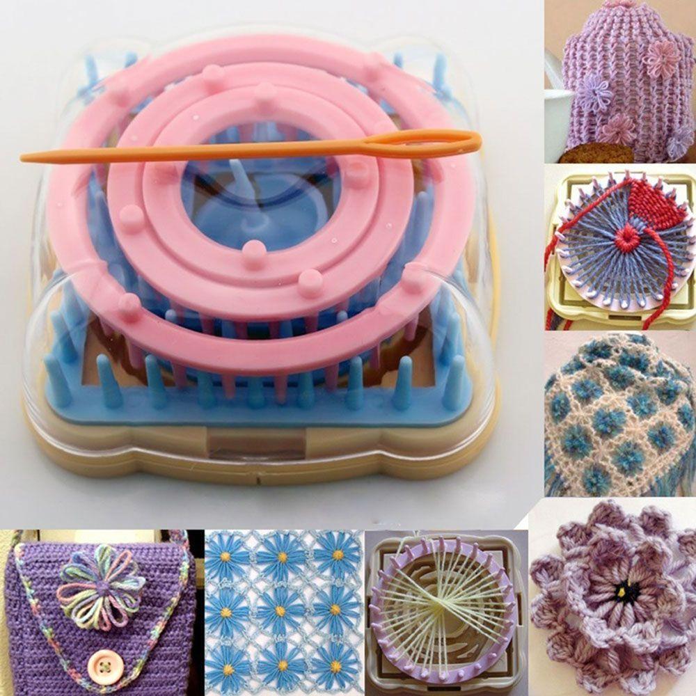 Yarn Daisy Pattern Knitting Craft Knitting Tools Flower Knitting Wool Yarn Knitting Flower Loom