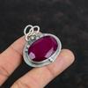 Faceted Kashmir Ruby Pendant Handmade Jewelry Gemstone Pendant 925 Sterling Silver Pendant Birthstone Pendant Kashmir Ruby Jewelry For Gift