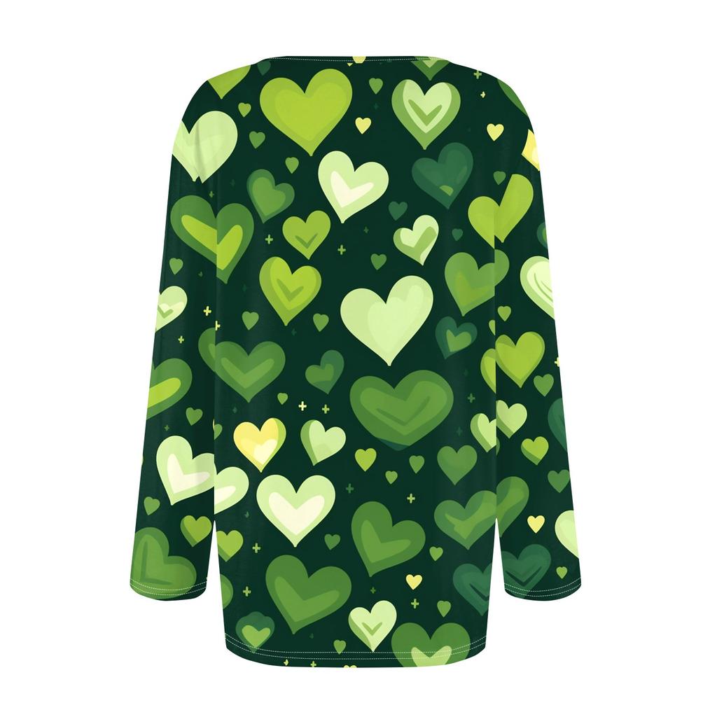 Женский свободный повседневный топ с круглым вырезом и длинными рукавами, модный топ