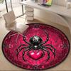 1PC Spider Web Office Round Area Rug, Mat Suitable For Office, Under Office Chairs Bedroom Living Room Home Decor, Room Deco
