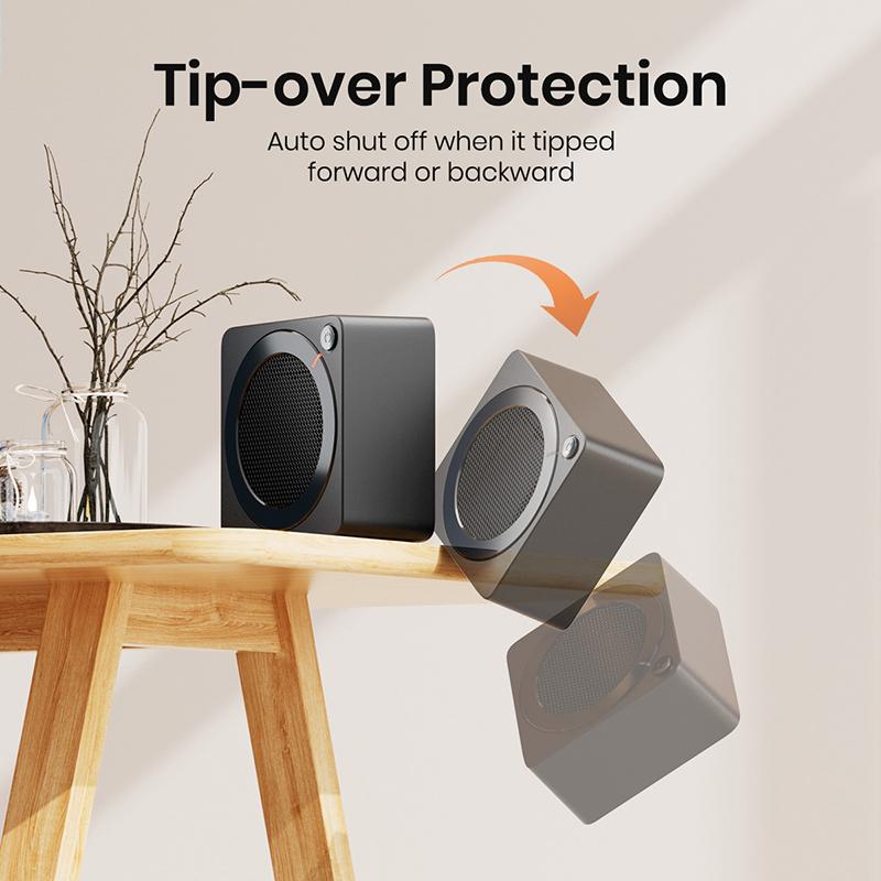 Обогреватель 500 Вт, энергоэффективные обогреватели для использования в помещении, электрический настольный обогреватель с керамическим покрытием PTC, быстрый нагрев,