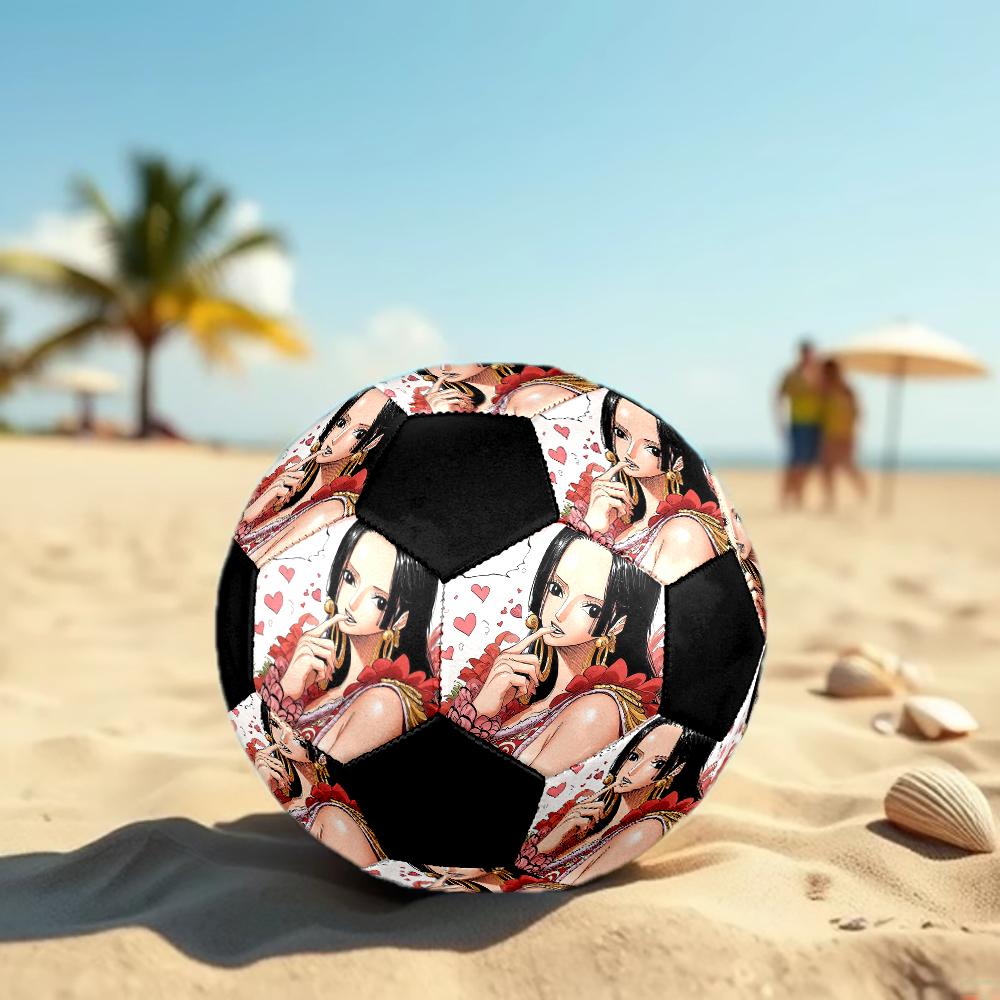 1pc Boa Hancock One Piece Football Soccer Ball Size 5 Indoor Soccer Ball Fashion Colorful Backyard Game -Great For Sports Fans Gift HE55