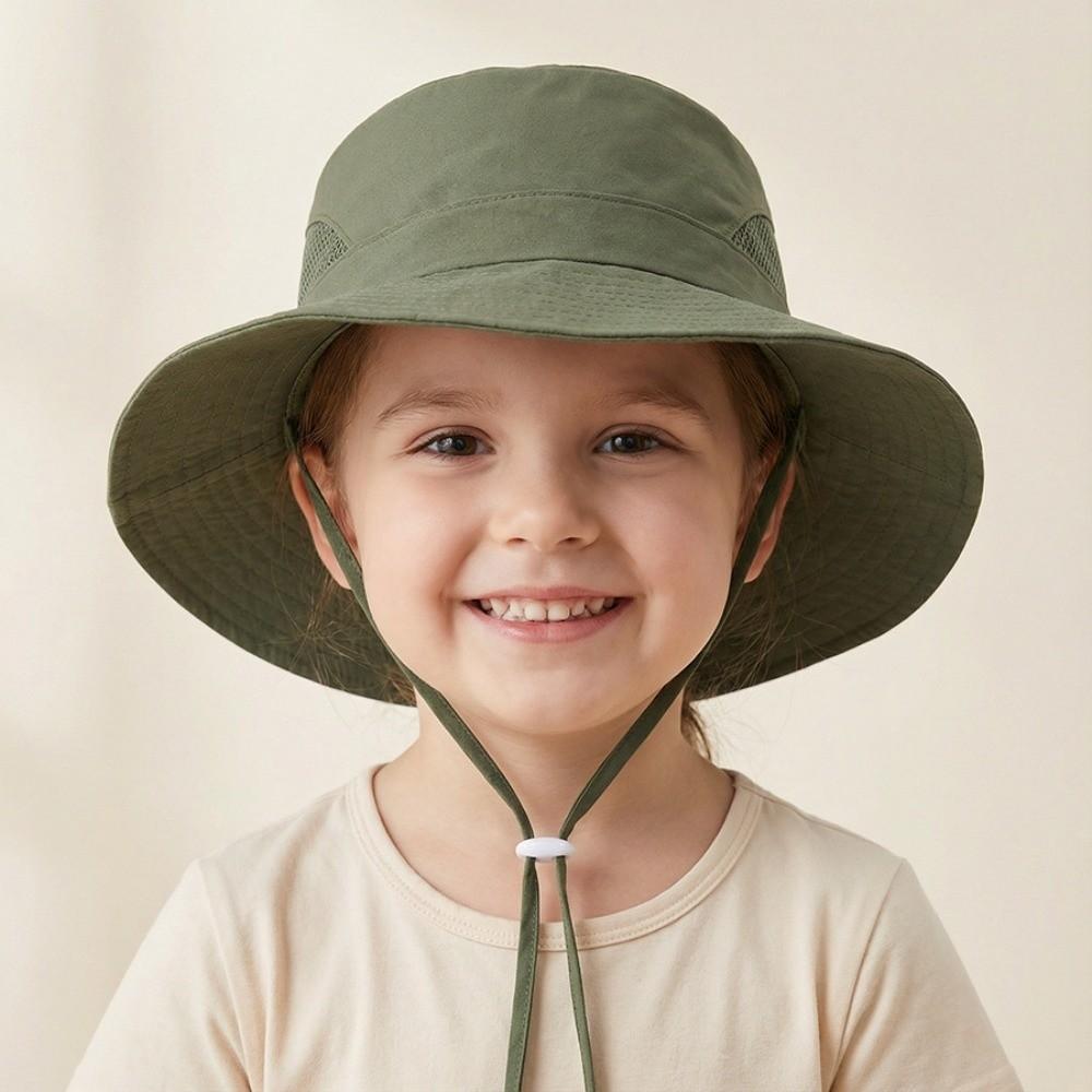 Breathable Quick Dry Fisherman Hat Lightweight Beach Hat Children Kids Sun Protection Hat  Summer