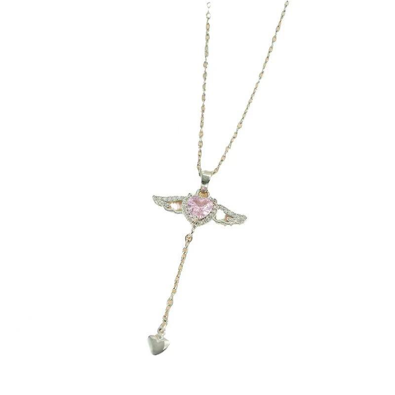 Love Angel Wings Tassel Clavicle Chain Women's Fashion Versatile