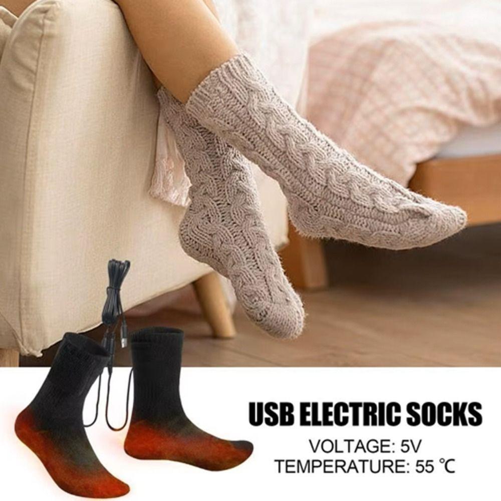 Cotton Electric Warm Socks Fast Heating Electric Heated Socks Feet Warmer Outdoor Sports
