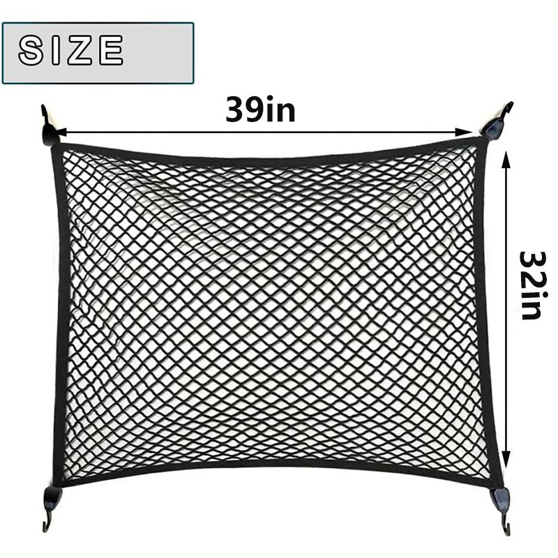 Растягивающаяся грузовая сетка, наружные аксессуары автомобиля, регулируемая эластичная сетка для хранения багажника с крючком для внедорожников, легковых и грузовых автомобилей