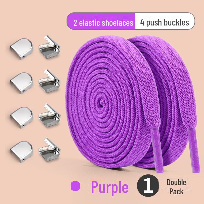 Белая эластичная пряжка для шнурков без завязок для взрослых и детей