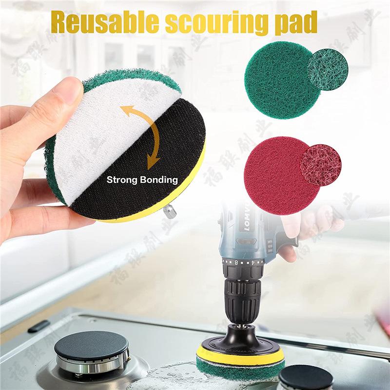 Набор щеток для электрической дрели: Бытовые насадки для скрабирования и чистки