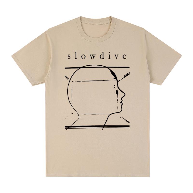 Fashion Slowdive Vintage Tshirt Music Graphic Hip Hop Streetwear Cotton Unisex T Shirt New Tee Tshirt Unisexs Tops