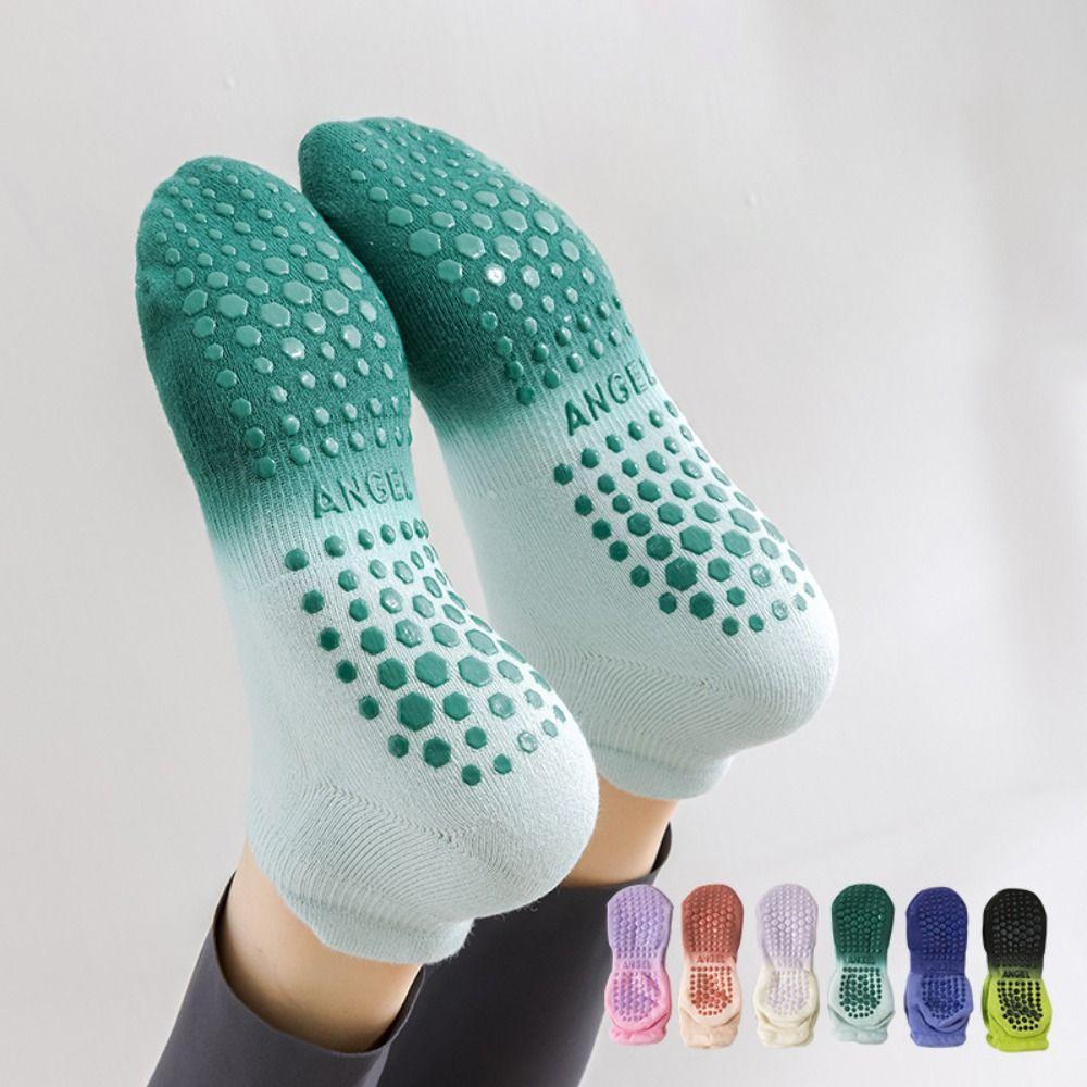 Silicone Yoga Socks Gradient Color Pilates Sock Fashion Floor Socks