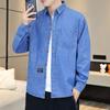 New Denim Long-sleeved Shirt for Spring and Autumn Men's Casual Shirt Loose Men's Trendy Denim Jacket