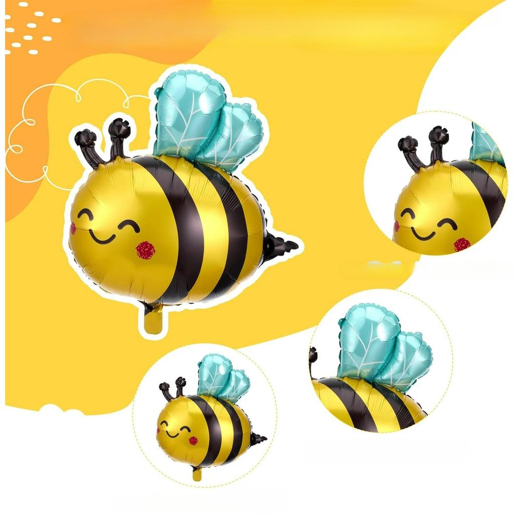 Adorable Bee Balloon Set for Party Decorations Wedding Events Aluminum Film Balloons with Animal Design Ideal for Festive