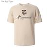 Keep Cale Printed Essential Cotton Tshirt Men Casual Short Sleeve Crew Neck Soft Fabric Breathable Summer Top Mens Tshirt