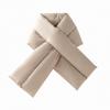 Down Cotton Cross Ring Scarves Windproof Down Cotton Scarf New Thermal Shawl  Women Men