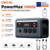Портативная электростанция OSCAL PowerMax 1800SE 1024 Вт·ч LiFePO4, ПИК 3600 Вт, Солнечный генератор, Быстрая зарядка USB-C 100 Вт для кемпинга, автодома, дома