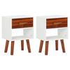 VidaXL Bedside Table 2 Pcs Solid Acacia Wood 40x30x57 Cm
