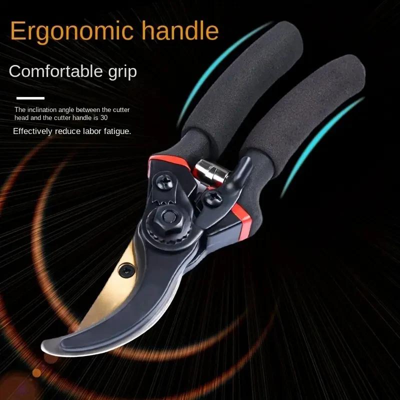 Professional Pruning Shears Hand Pruners Garden Clippers Soft Grip Handle Multifunctional Gardening Scissors