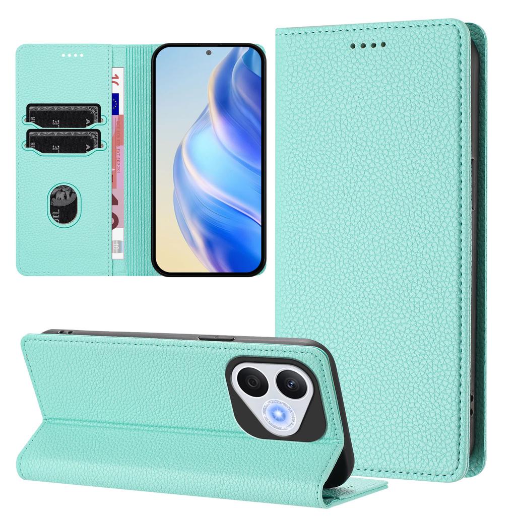 For Honor 400 Lite 5G Wallet Case RFID Blocking Litchi Texture Leather Mobile Cover