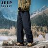 JEEP SPIRIT Мужские зимние теплые пуховые хлопковые уличные лыжные брюки
