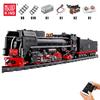 MOULD KING 12003 Train Building Kits Technical RC Electric Railway Track Steam Locomotive Train Kids Bricks Toys Xmas Gifts