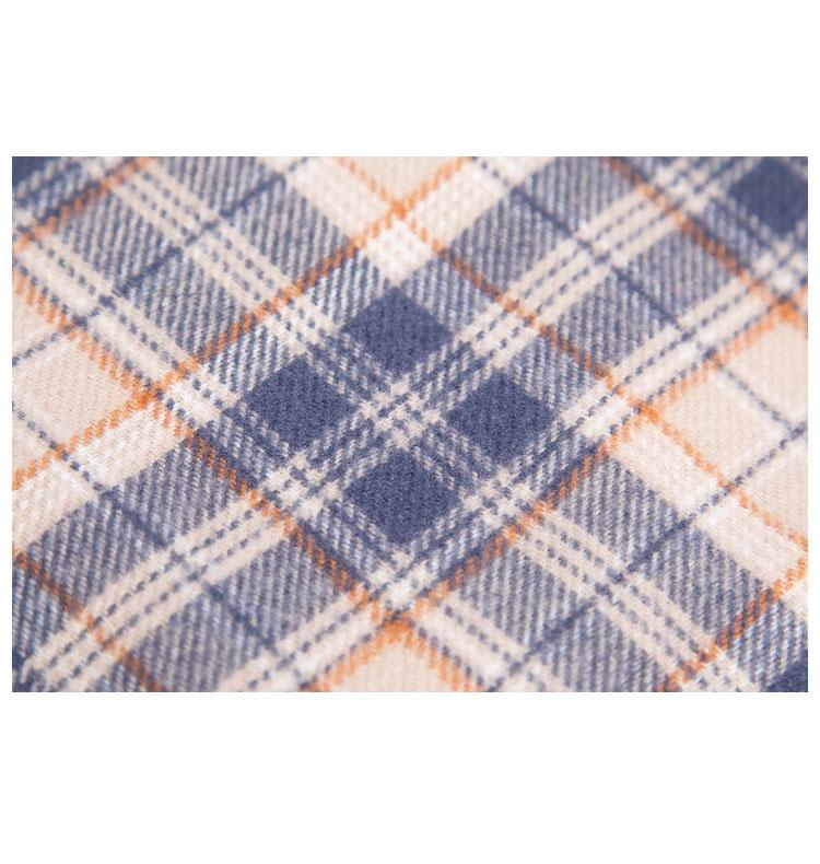 Осенне-зимний шарф, женский клетчатый шарф с кисточками, шаль