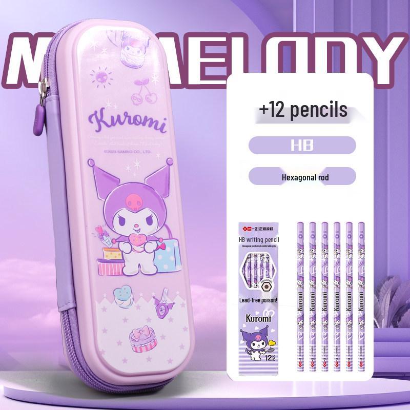 Kuromi & Cinnamoroll Melody Pencil Case for Primary School Girls