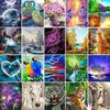 5D Diamond Painting Diy Animal Landscape Handmade Round Diamond Embroidery Mosaic Pattern Home Living Room Decoration Gift